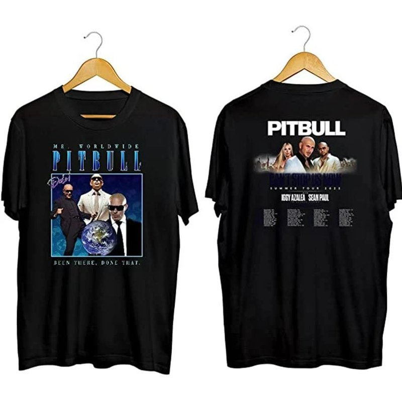 Pitbull 2022 Tour Double Sided T-shirts