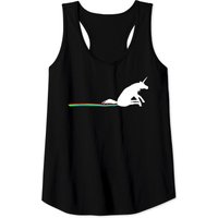 Unicorn Rainbow Streak Tank Tops, Funny Butt Itchy Wiping Stripe Horse T Shirt — T-shirts pour hommes