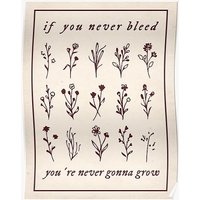 If You Never Bleed You're Never Gonna Grow Premium Matte Vertical Poster — Affiches et impressions