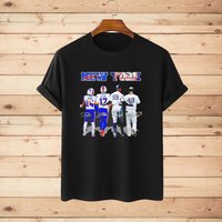 New York Stefon Diggs Josh Allen Aaron Judge And Anthony Vincent Rizzo Signatures Shirt — T-shirts pour hommes