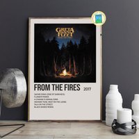 From The Fires By Greta Van Fleet Minimalist Album Poster — Posters & Prints