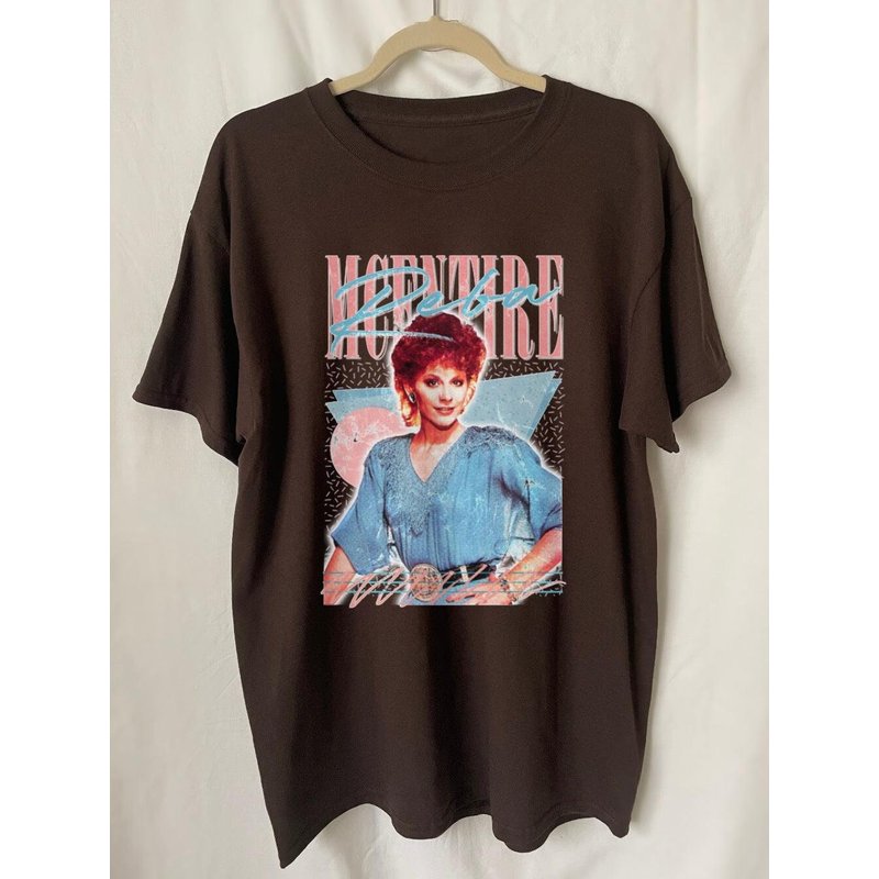 Vintage Reba Mcentire 80s Style Fan Design Shirt — T-shirts pour hommes