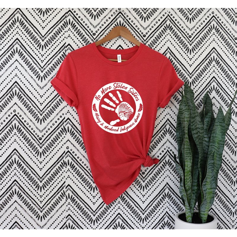 Native Woman No More Stolen Sister Missing And Murdered Indigenous Women Shirt — T-shirts pour hommes