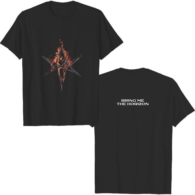 Bring Me The Horizon Flaming Hex Double Sided T-shirt — T-shirts pour hommes