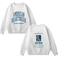 American Heartbreak Tour Printed Front And Back Sweatshirt — Sweats à capuche pour hommes