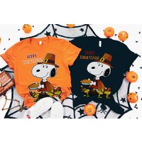Snoopy Happy Thanksgiving Shirt, Snoopy Halloween Shirt