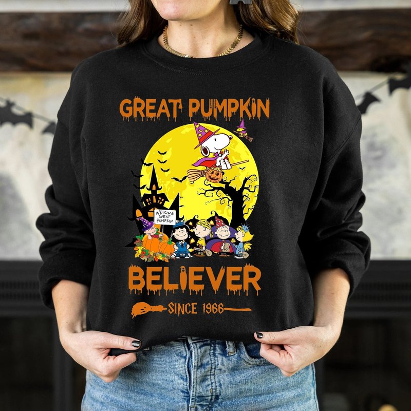 Great Pumpkin Believer Since 1966 Peanut Snoopy Sweatshirt — Sweats à capuche pour hommes