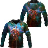 Outer Space Zip Up Hoodie — Sweats à capuche pour hommes