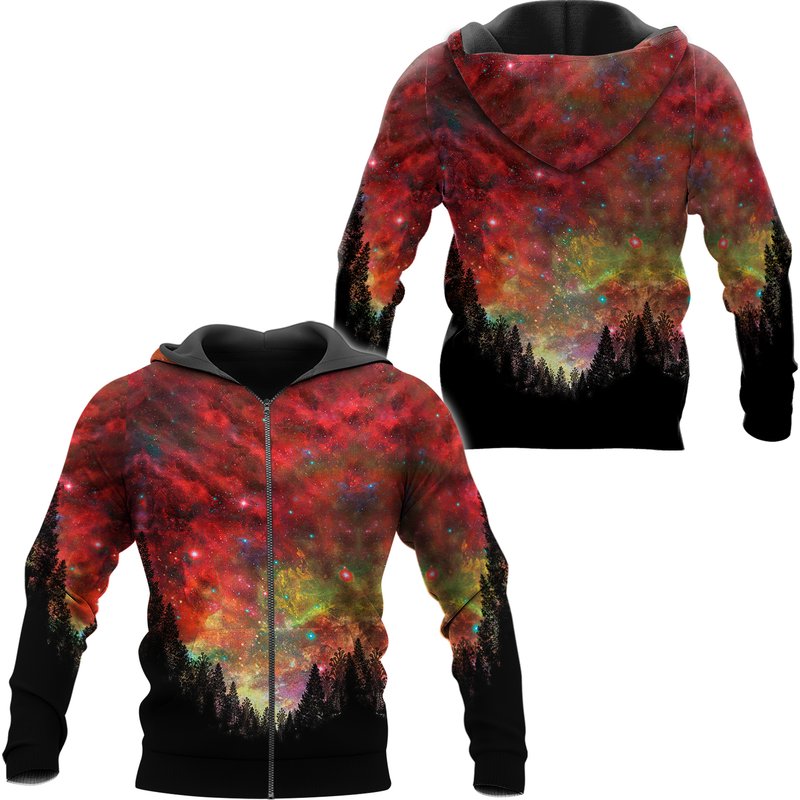 Trippy Space Zip-up Hoodie