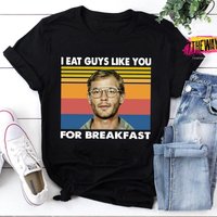 I Eat Guys Like You For Breakfast Funny Halloween Vintage T-shirt — T-shirts pour hommes
