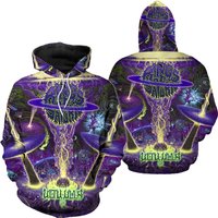 Rings Of Saturn Hoodies, Pullover Purple Hoodie, Band Deathcore 3d Hoodie — Sweats à capuche pour hommes
