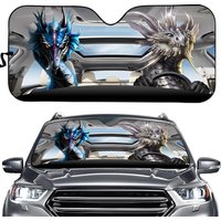 Dragon Couple Car Sunshade - Love Design — Pare-soleil de voiture