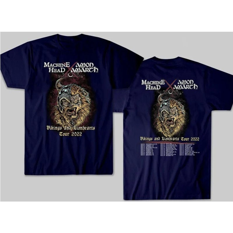 Machine Head N Amon Amarth Vikings And Lionhearts Tour T-shirt