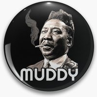 Muddy Waters // Blues Icon Tribute Pin Button