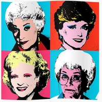 Golden Warhol Girls Premium Matte Vertical Poster