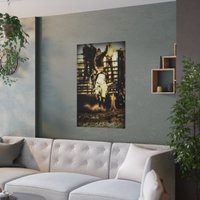 Bull Riding Rodeo Cowboy Rustic Country Western Poster — Affiches et impressions