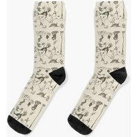 Vintage Neuron Cells Socks — Chaussettes fantaisie