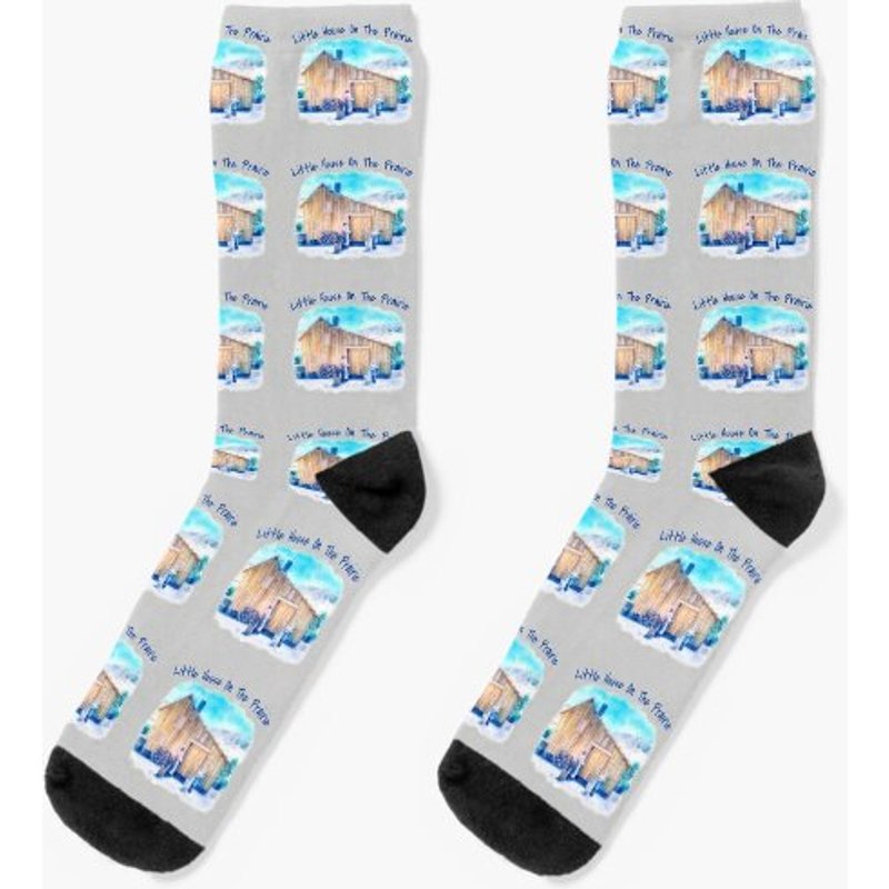 Little House On The Prairie Home Socks — Chaussettes fantaisie