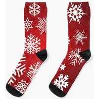 Christmas Snowflakes Socks