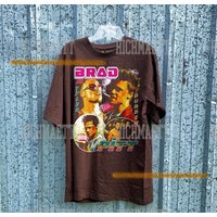 Brad Pitt Fight Club Vintage 90s Raptees, Hip Hop Rnb Shirt — T-shirts pour hommes