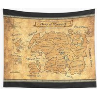 The Map Of Tamriel Tapestry — Tapisseries murales