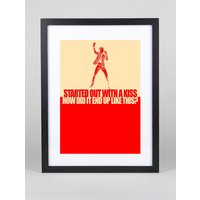 The Killers - Mr Brightside Lyrics Print Poster