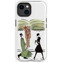 Christmas Shopping At Harrods Iphone Case