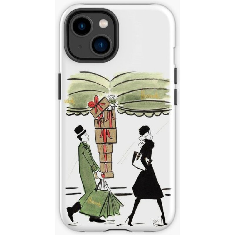 Christmas Shopping At Harrods Iphone Case — Coque de téléphone