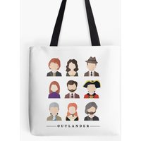 Outlander Characters Icons Illustration 2 Bag