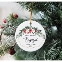 First Christmas Engaged Ornament