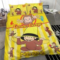 Personalized Curious George Bedding Set — Housses de couette