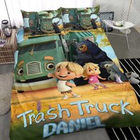 Personalized Trash Truck Bedding Set — Housses de couette