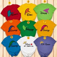 7 Dwarfs Halloween Group Shirts — T-shirts pour hommes