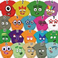Custom Numberblocks Costume Halloween Shirt - Fun & Unique Kids Apparel