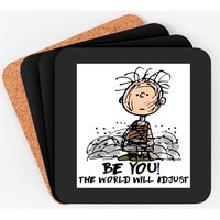 Charlie Brown's Pigpen Long Sleeve Coasters With With "be You, The World Will Adjust" Coasters — Coasters & Placemats
