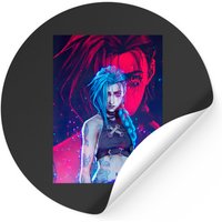 Jinx Arcane League Of Legends Stickers — Autocollants et stickers