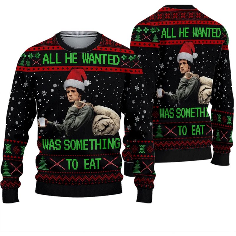 3d Rambo Chritmas Sweater