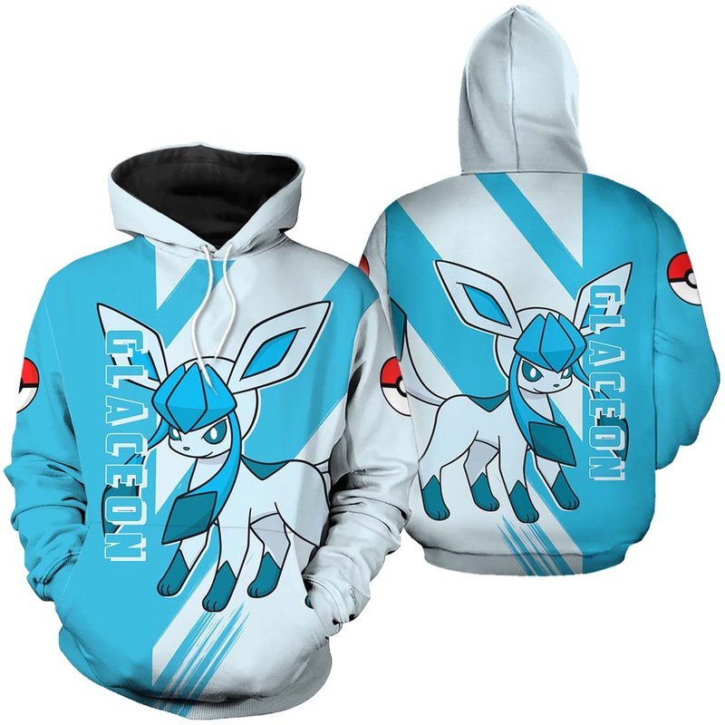 Glaceon 3d Hoodie — Sweats à capuche pour hommes