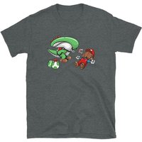 Mario Aliens Unisex T-shirt, Mario Style Tshirt