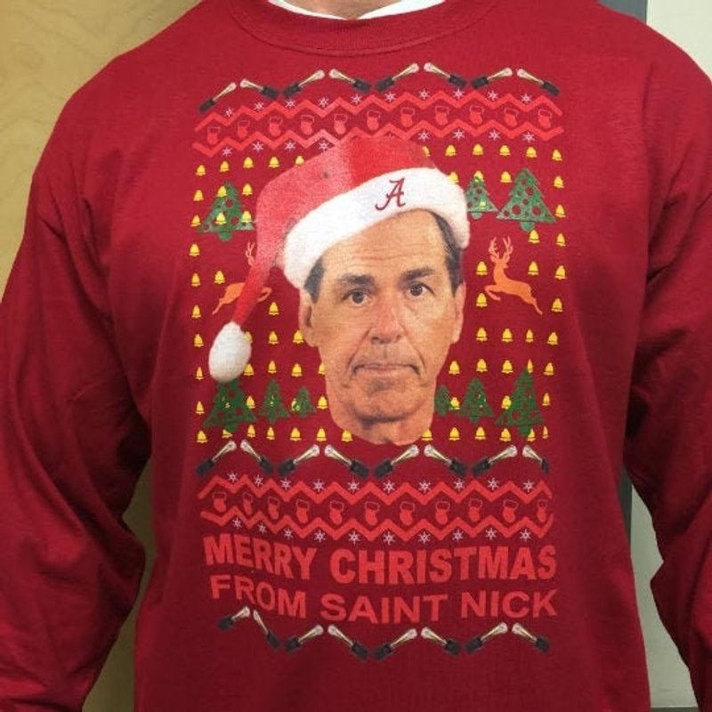 Nick Saban Sweatshirt Merry Christmas — Sweats à capuche pour hommes