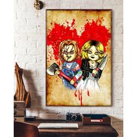 Chucky And Tiffany Poster Print, Bride Of Chucky Poster, Child's Play Poster — Posters & Prints