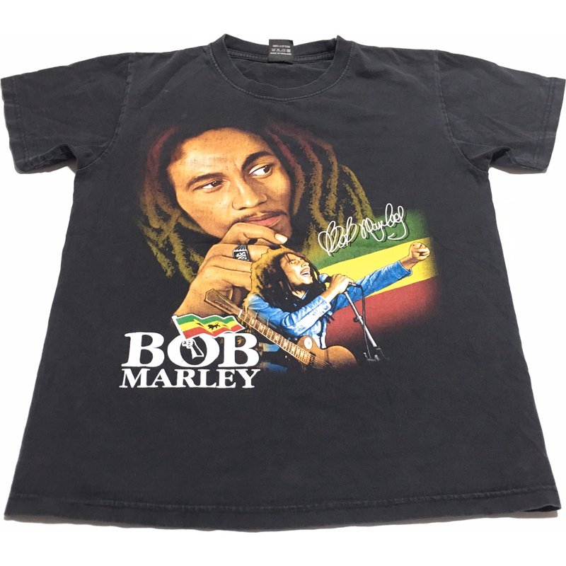 1990s Bob Marley Double Sided Lion Of Judah Graphic Vintage T Shirt — T-shirts pour hommes