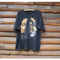 Vintage Bob Marley Lion Zion Rootswear T-shirt — T-shirts pour hommes