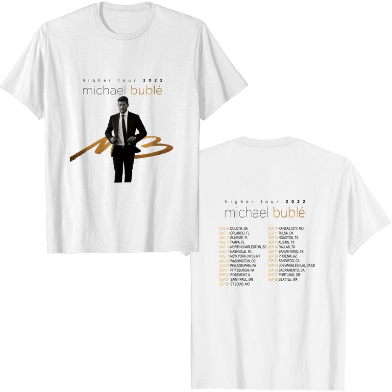 Michael Buble 2022 Higher Tour Shirt, 2022 American Concert Shirt — T-shirts pour hommes