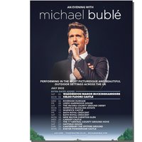 Michael Bubl World Tour 2022 Poster, Michael Buble 2022 Poster