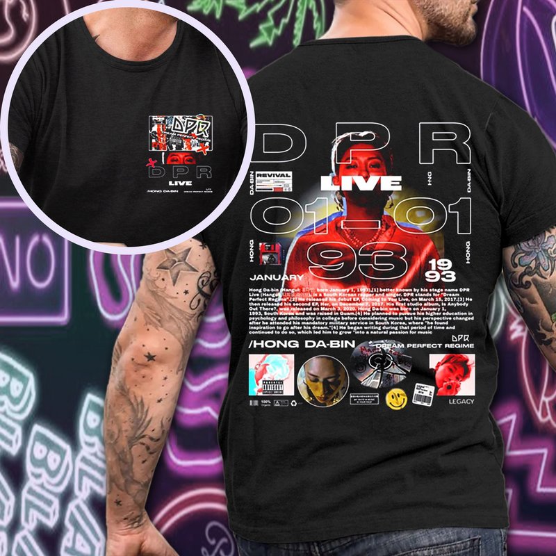 Dpr Live Rapper Kpop Unisex Graphic Tees — T-shirts pour hommes