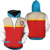 Plus Size Ryder 3d Hoodie Halloween Ryder Paw Patrol Cosplay Kids & Adult — Sweats à capuche pour hommes