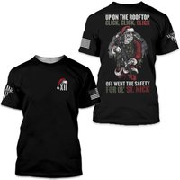 Tactical Santa 3d T-shirt — T-shirts pour hommes