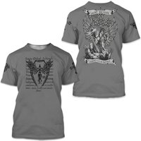 Saint Michael Defend Us 3d Tshirt — T-shirts pour hommes