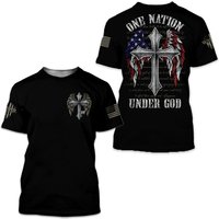 One Nation Under God 3d Tshirt — T-shirts pour hommes